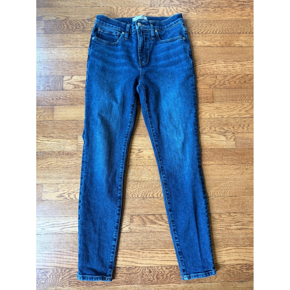 Madewell‎ 9 Inch Mid-Rise Skinny Jeans Blue Denim Size 27 Stretch CKP479974478